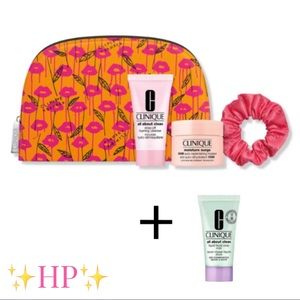 🆕 Clinique | 5 Piece Skincare Travel Bundle.